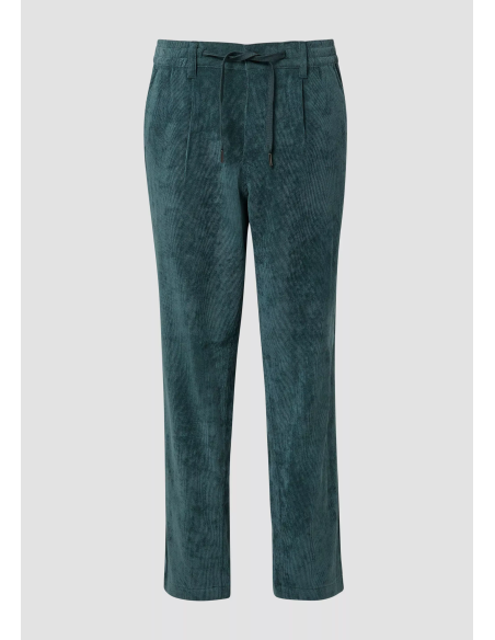 S.OLIVER Ankle cord pants with elastic waistband 2170192-6933 | BON FASHION