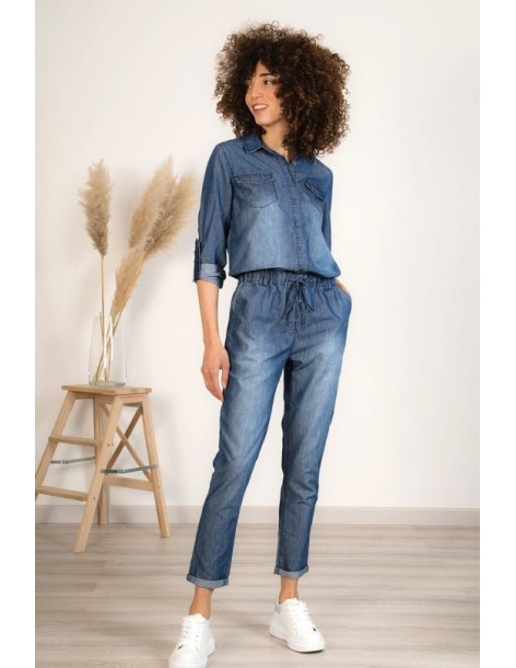 JUMPSUITS CINDY H1900-BLUE JEAN 2
