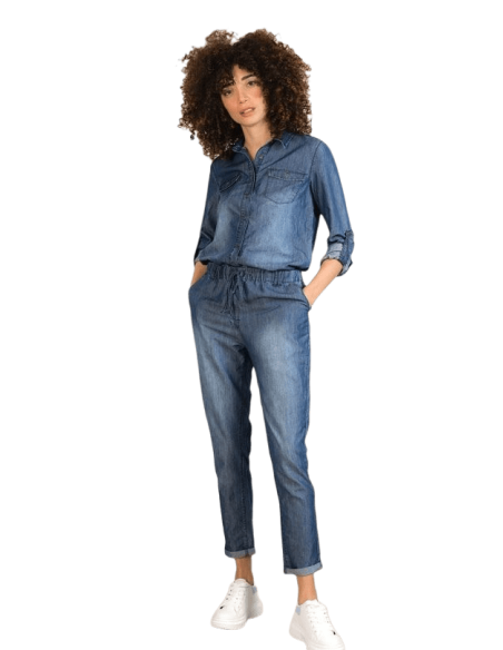 JUMPSUITS CINDY H1900-BLUE JEAN