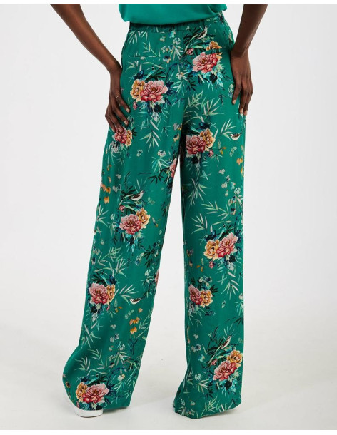 NAF NAF παντελόνα floral PENP52 | BON FASHION