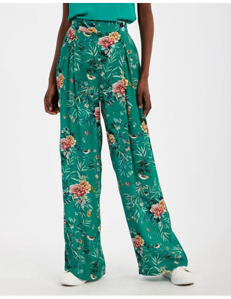 NAF NAF παντελόνα floral PENP52