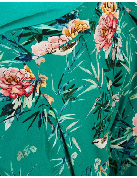 NAF NAF παντελόνα floral PENP52 | BON FASHION